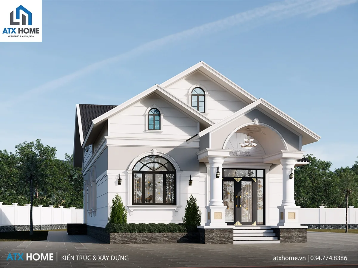 Mẫu nhà mái Thái 1 tầng hiện đại, thoáng mát & tối ưu công năng