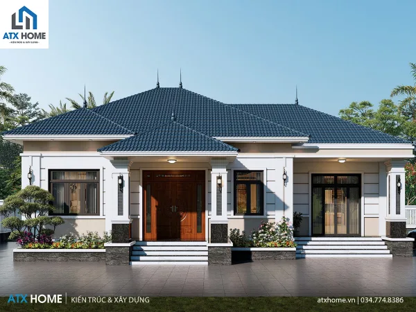 Mẫu nhà mái Nhật 1 tầng