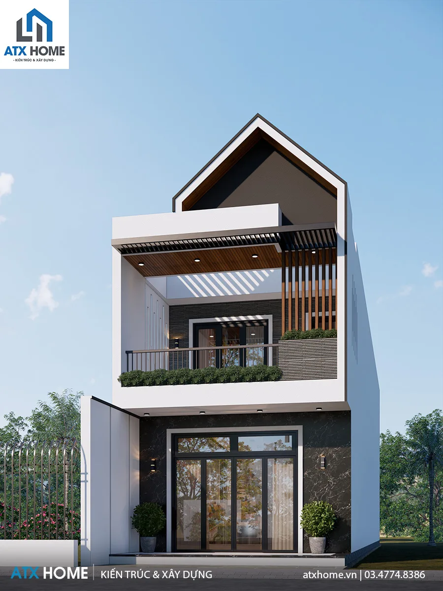 Mẫu nhà lô phố 2 tầng