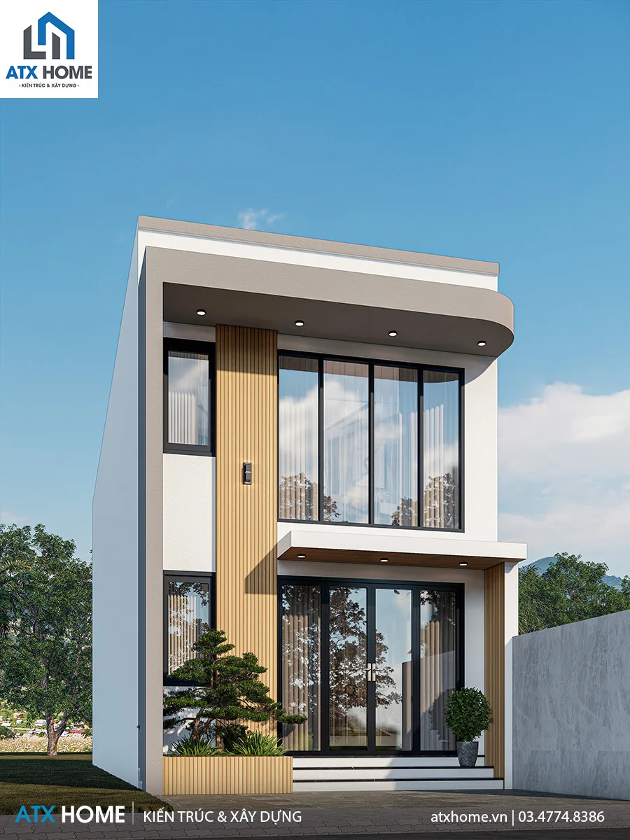 Mẫu nhà lô phố 2 tầng