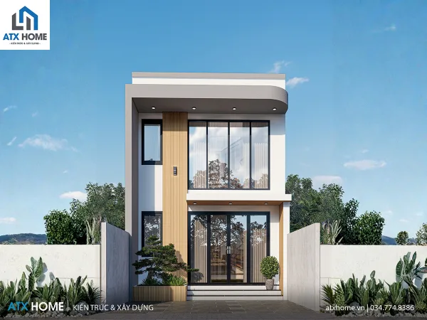 Mẫu nhà lô phố 2 tầng