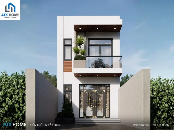 Mẫu nhà lô phố 2 tầng