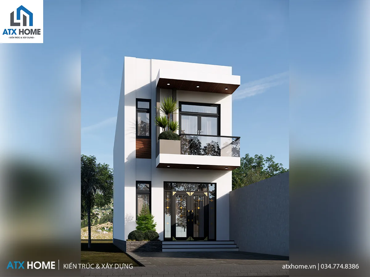 Mẫu nhà lô phố 2 tầng