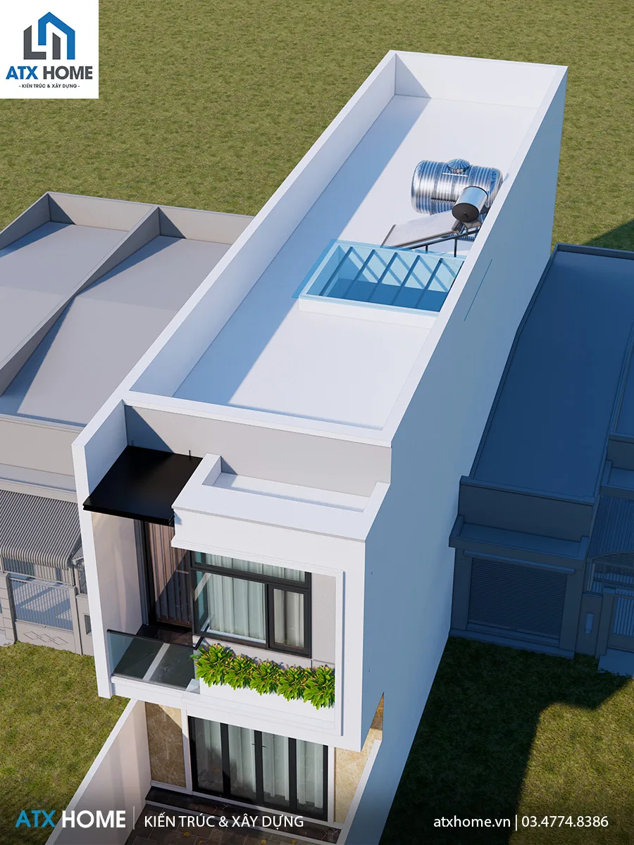 Mẫu nhà lô phố 2 tầng