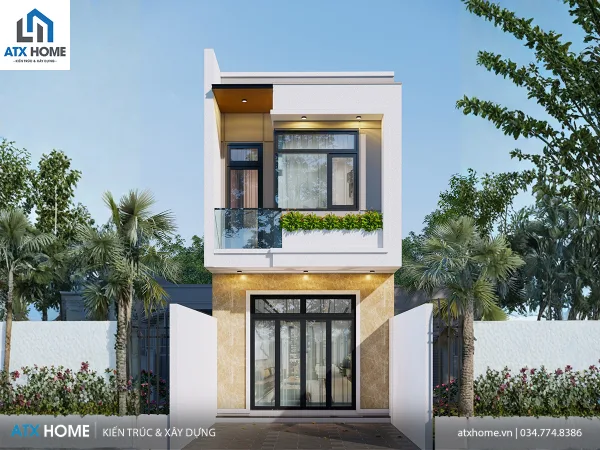 Mẫu nhà lô phố 2 tầng