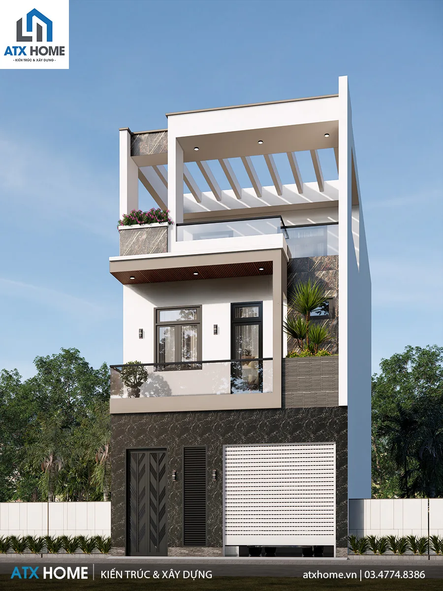 Mẫu nhà lô phố 2 tầng