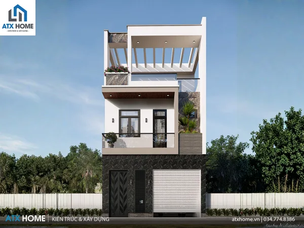 Mẫu nhà lô phố 3 tầng