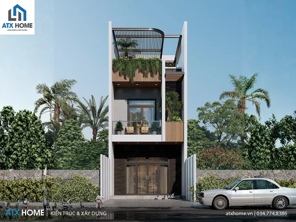 Mẫu nhà lô phố 3 tầng