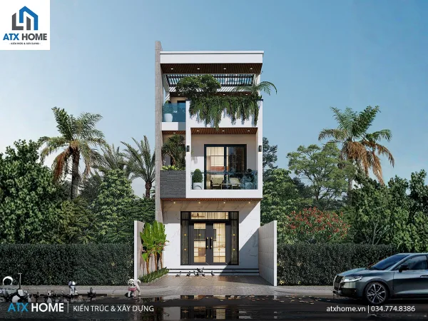 Mẫu nhà lô phố 3 tầng