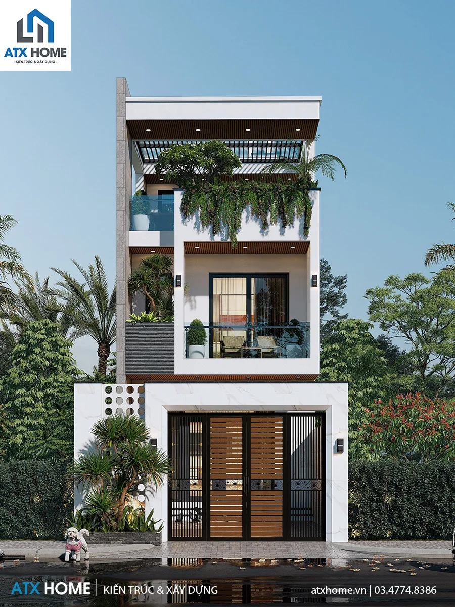 Mẫu nhà lô phố 3 tầng