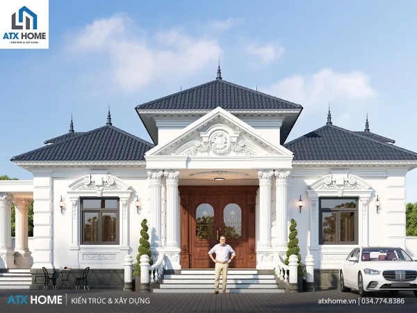 Mẫu nhà mái Nhật 1 tầng