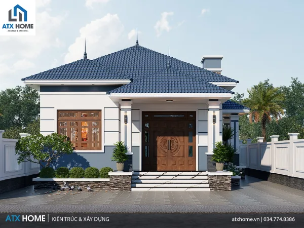 Mẫu nhà mái Nhật 1 tầng