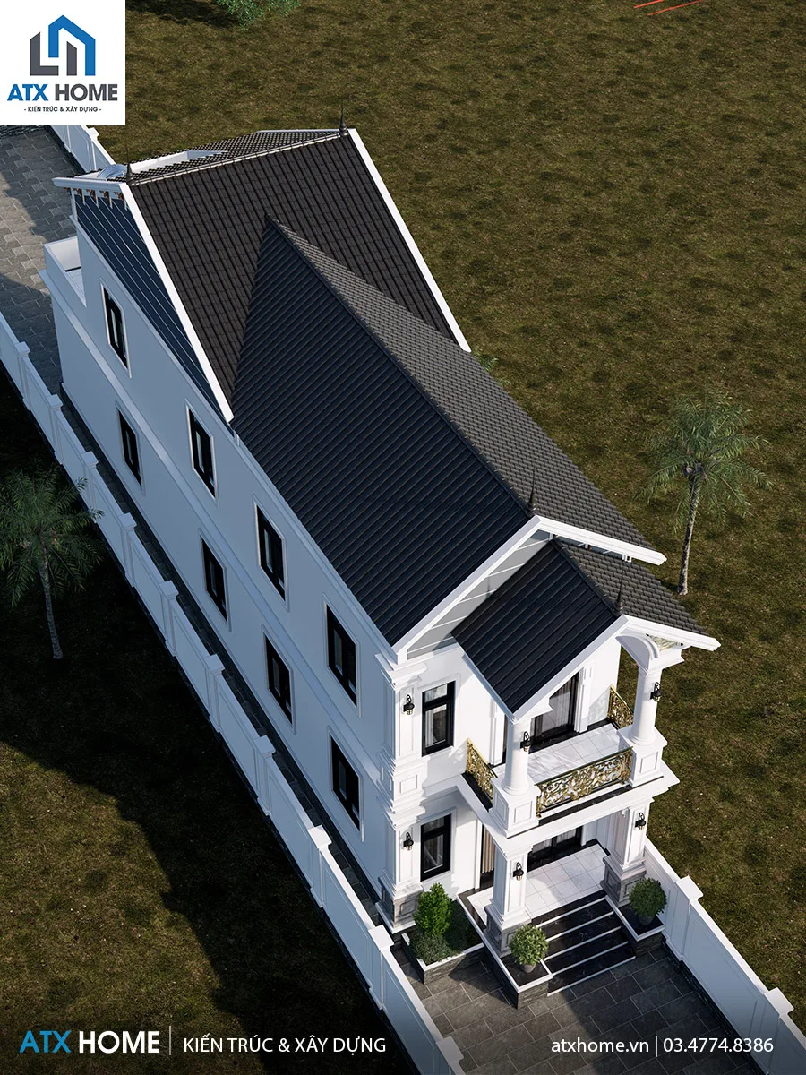 Mẫu nhà mái Thái 2 tầng - Giải pháp tối ưu cho nhà ống dài 21m