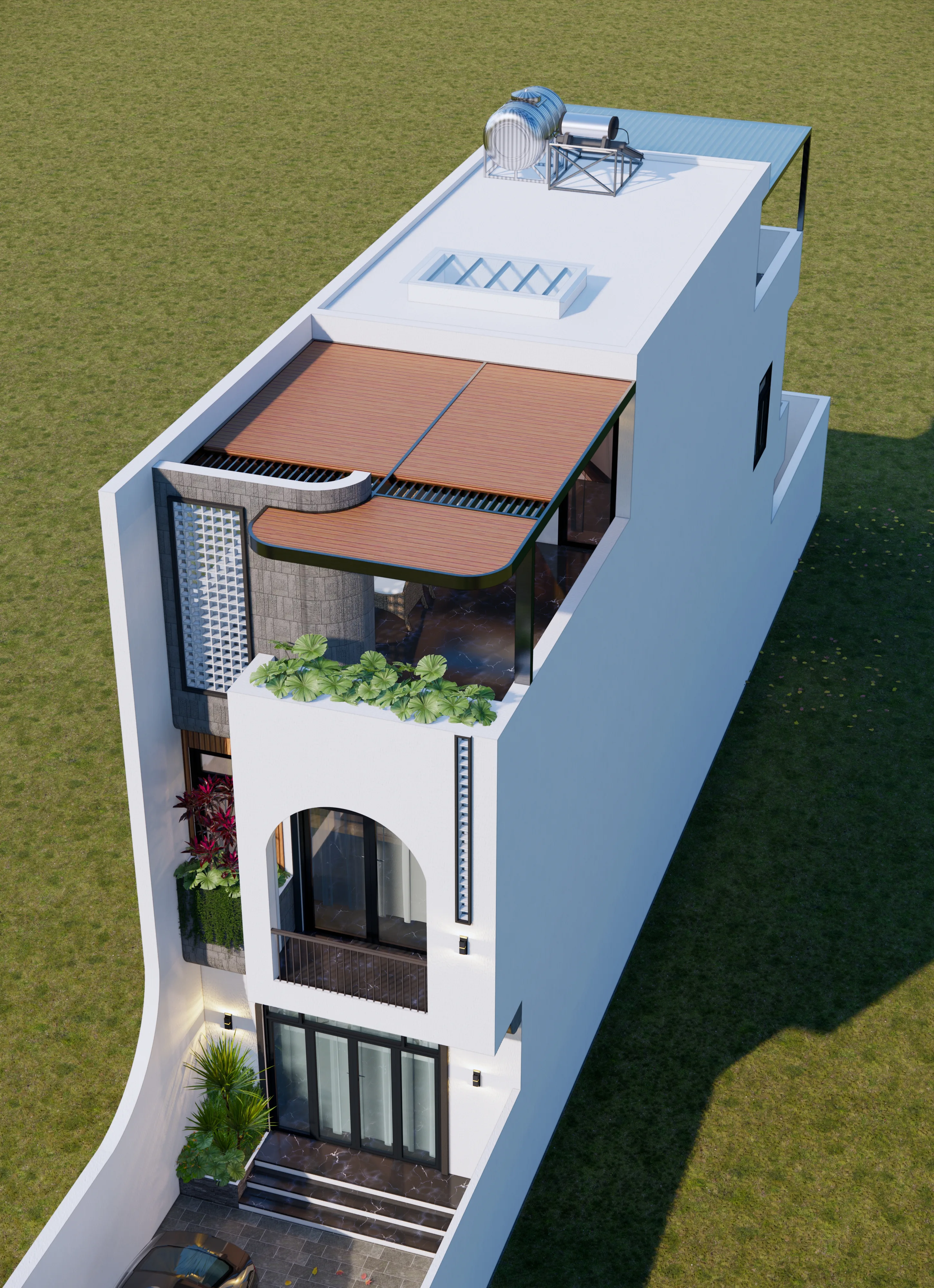 Mẫu nhà lô phố 3 tầng