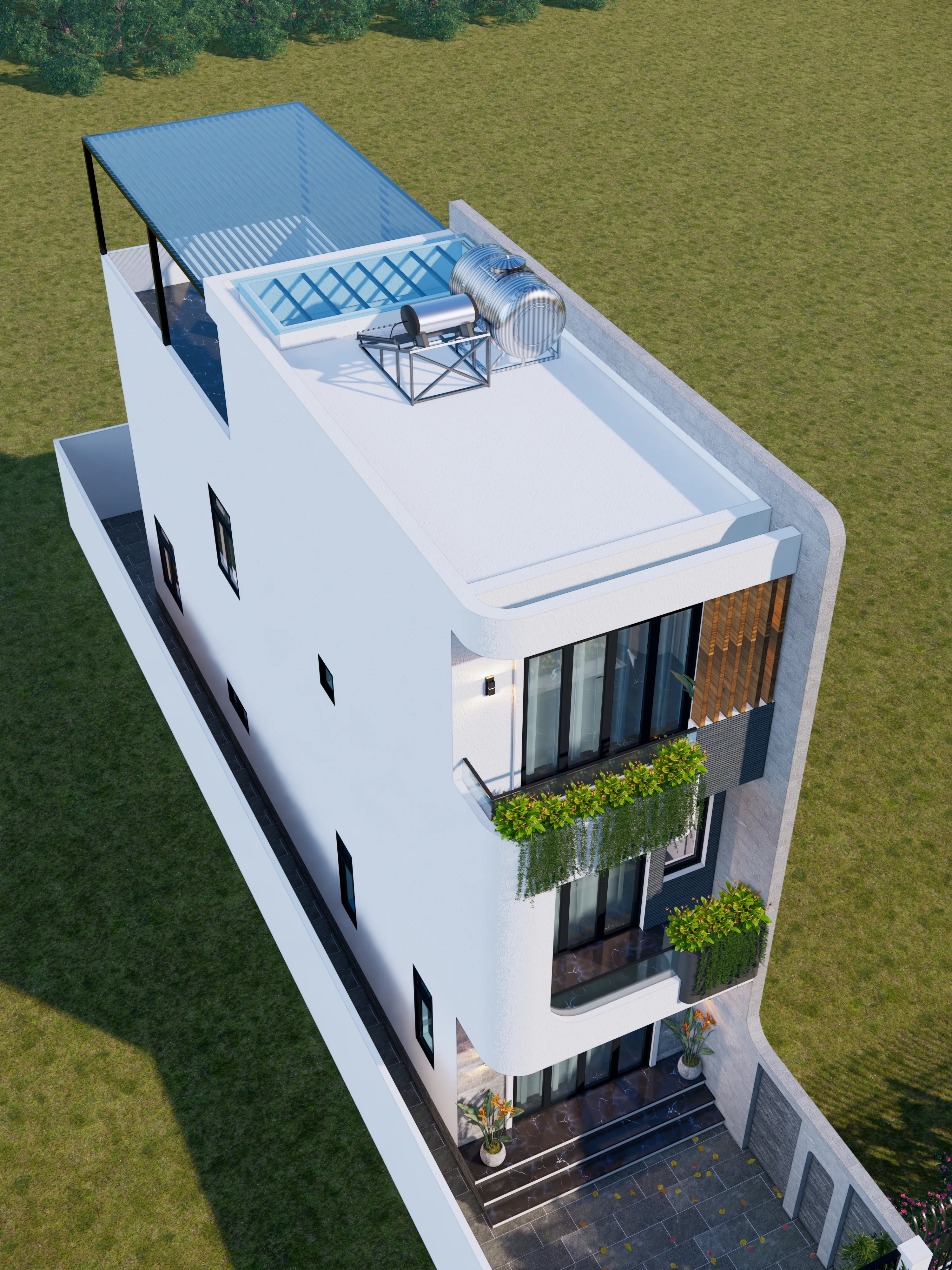 Mẫu nhà lô phố 3 tầng