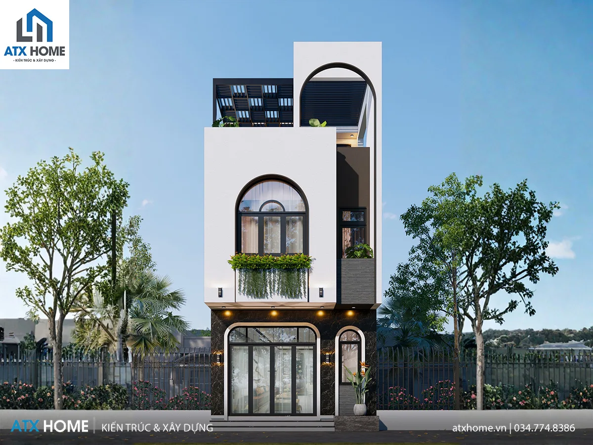Mẫu nhà lô phố 3 tầng