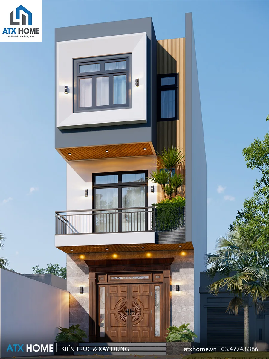 Mẫu nhà lô phố 3 tầng