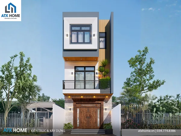 Mẫu nhà lô phố 3 tầng