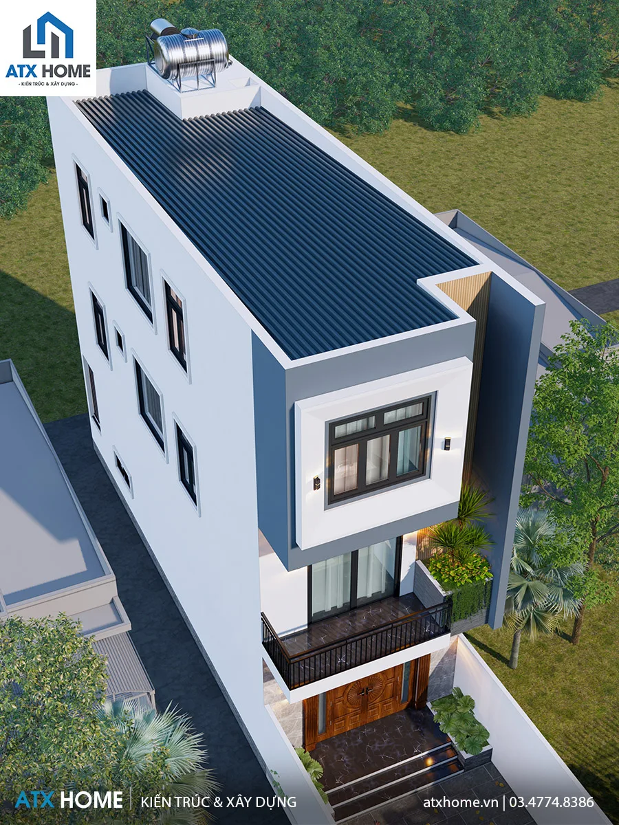 Mẫu nhà lô phố 3 tầng