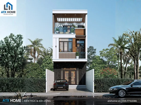 Mẫu nhà lô phố 3 tầng