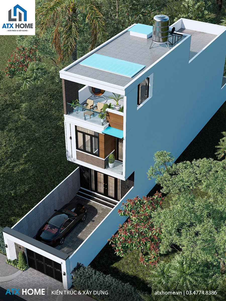 Mẫu nhà lô phố 3 tầng