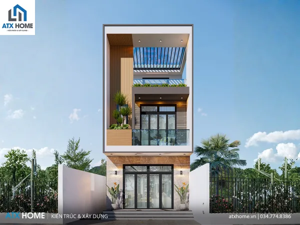 Mẫu nhà lô phố 3 tầng