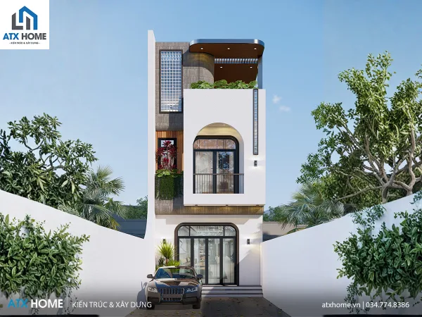 Mẫu nhà lô phố 3 tầng