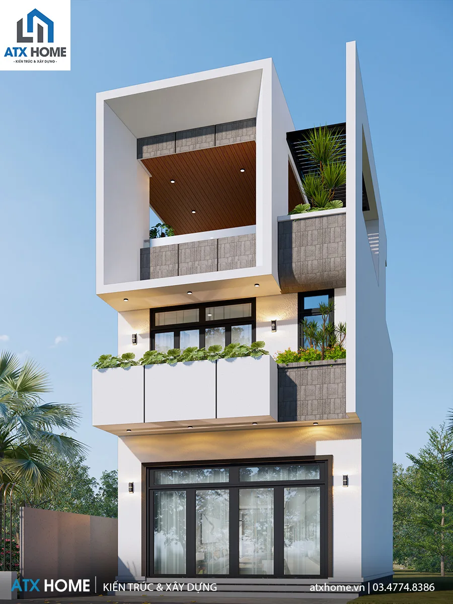 Mẫu nhà lô phố 3 tầng
