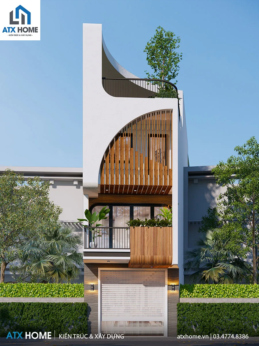 Mẫu nhà lô phố 4 tầng