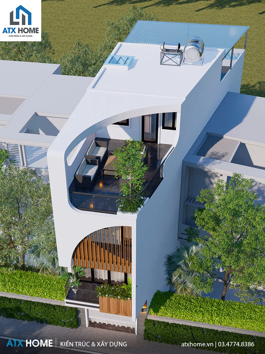 Mẫu nhà lô phố 4 tầng