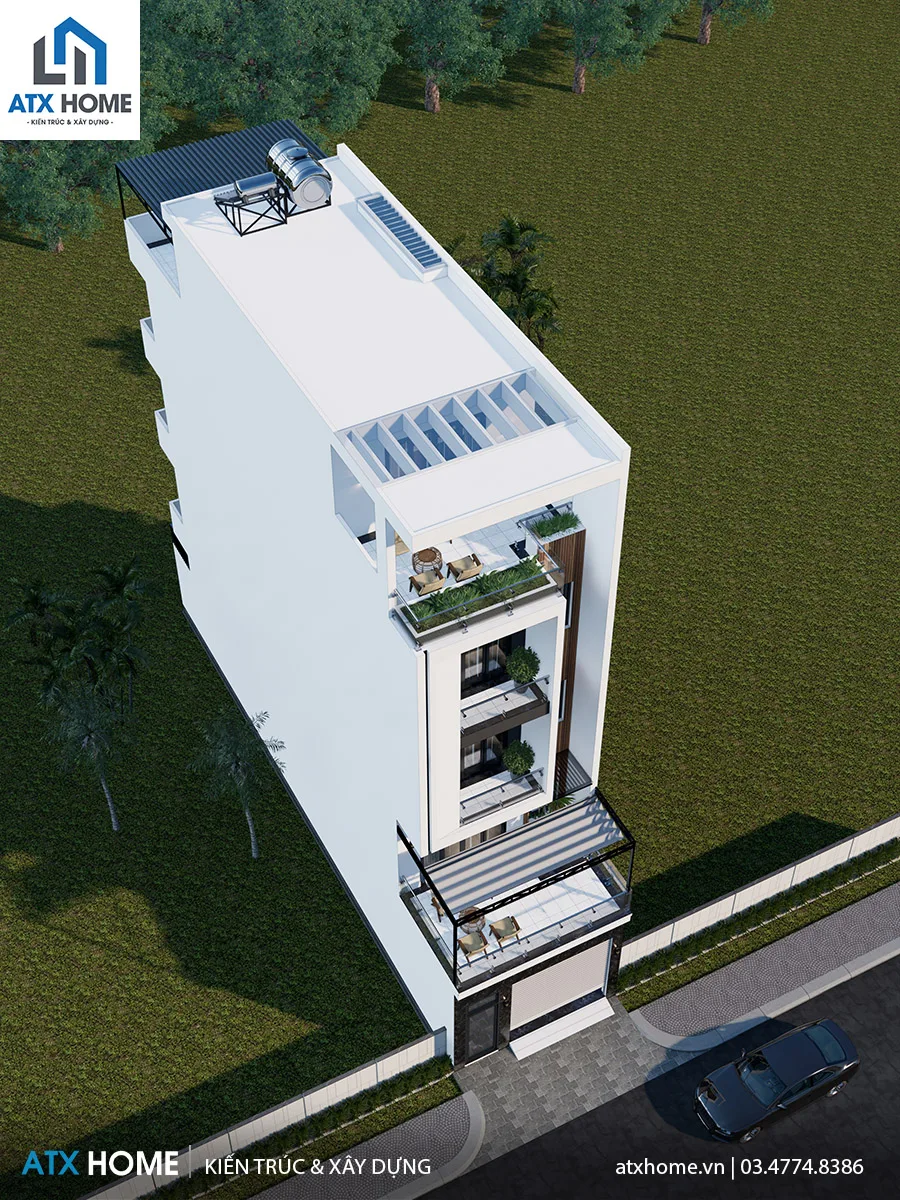Mẫu nhà lô phố 5 tầng