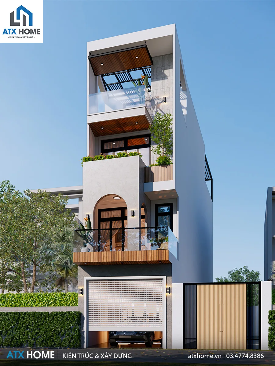 Mẫu nhà lô phố 5 tầng