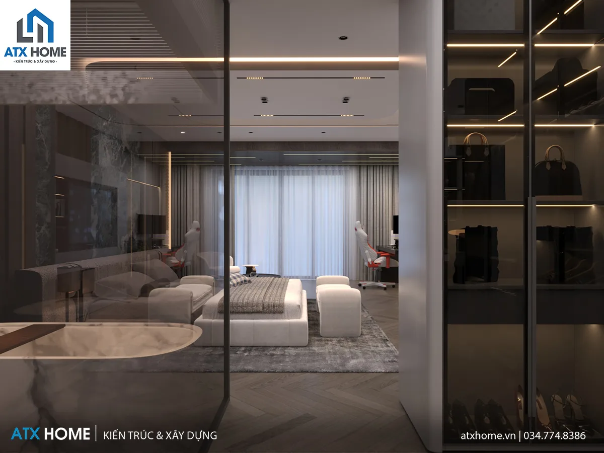 Mẫu nội thất phong cách hiện đại, tối giản cực sang trọng