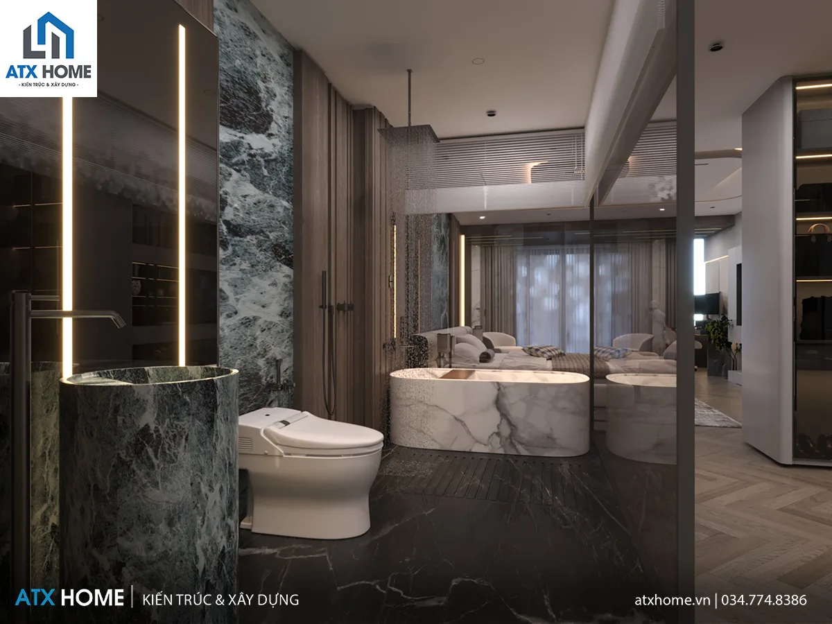 Mẫu nội thất phong cách hiện đại, tối giản cực sang trọng