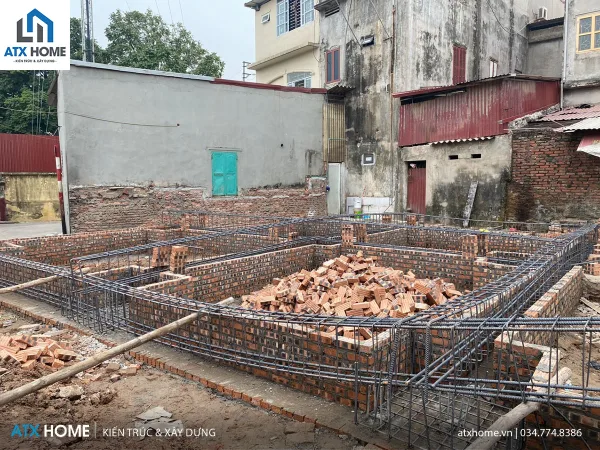 giám sát ghép cốp pha và cốt thép dầm móng, đài móng cọc