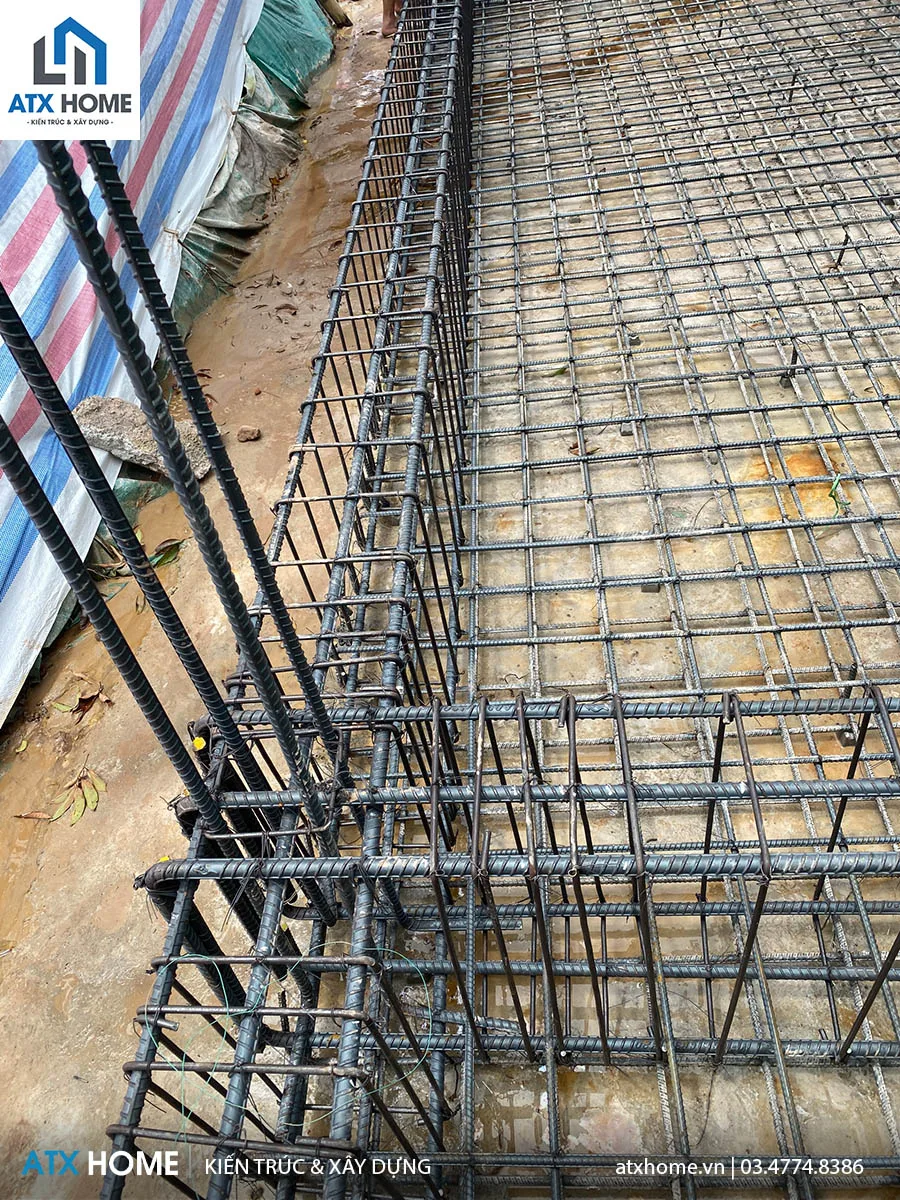 giám sát thi công cốt thép móng bè 