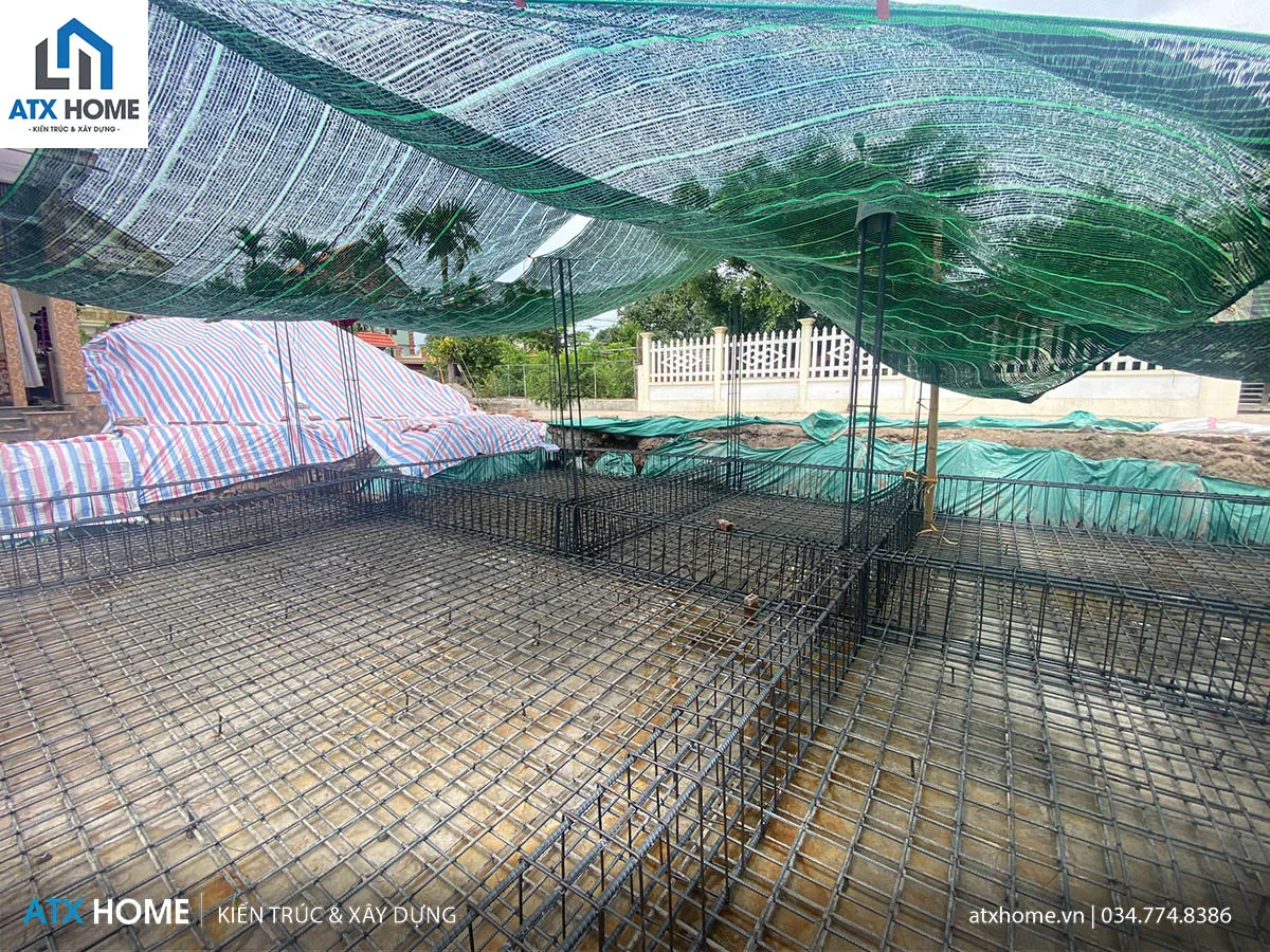 giám sát thi công cốt thép móng bè 