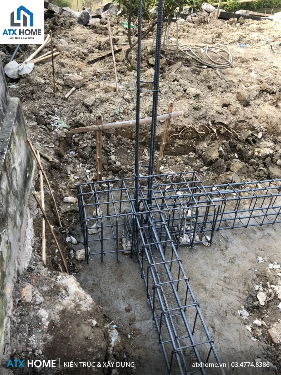 giám sát công tác ghép cốt thép dầm móng, đài móng cọc