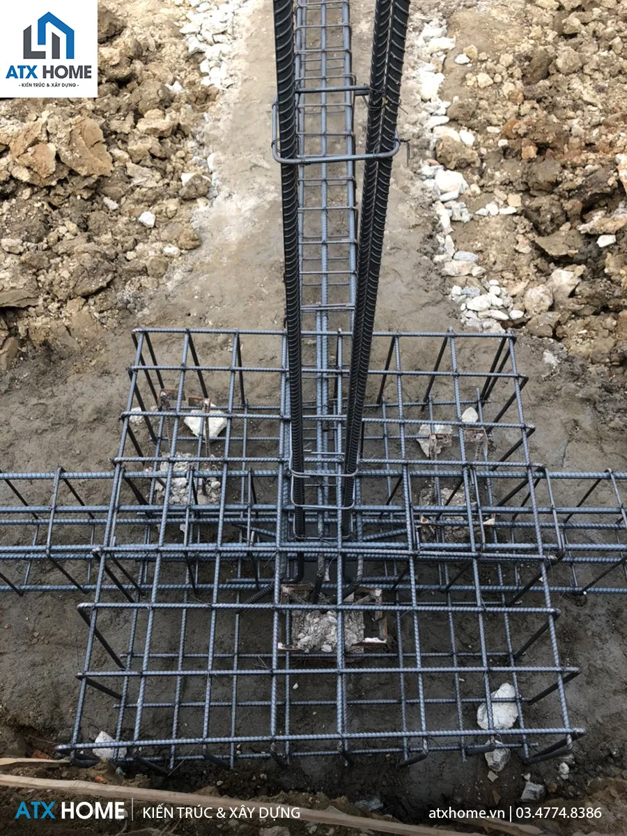 giám sát công tác ghép cốt thép dầm móng, đài móng cọc