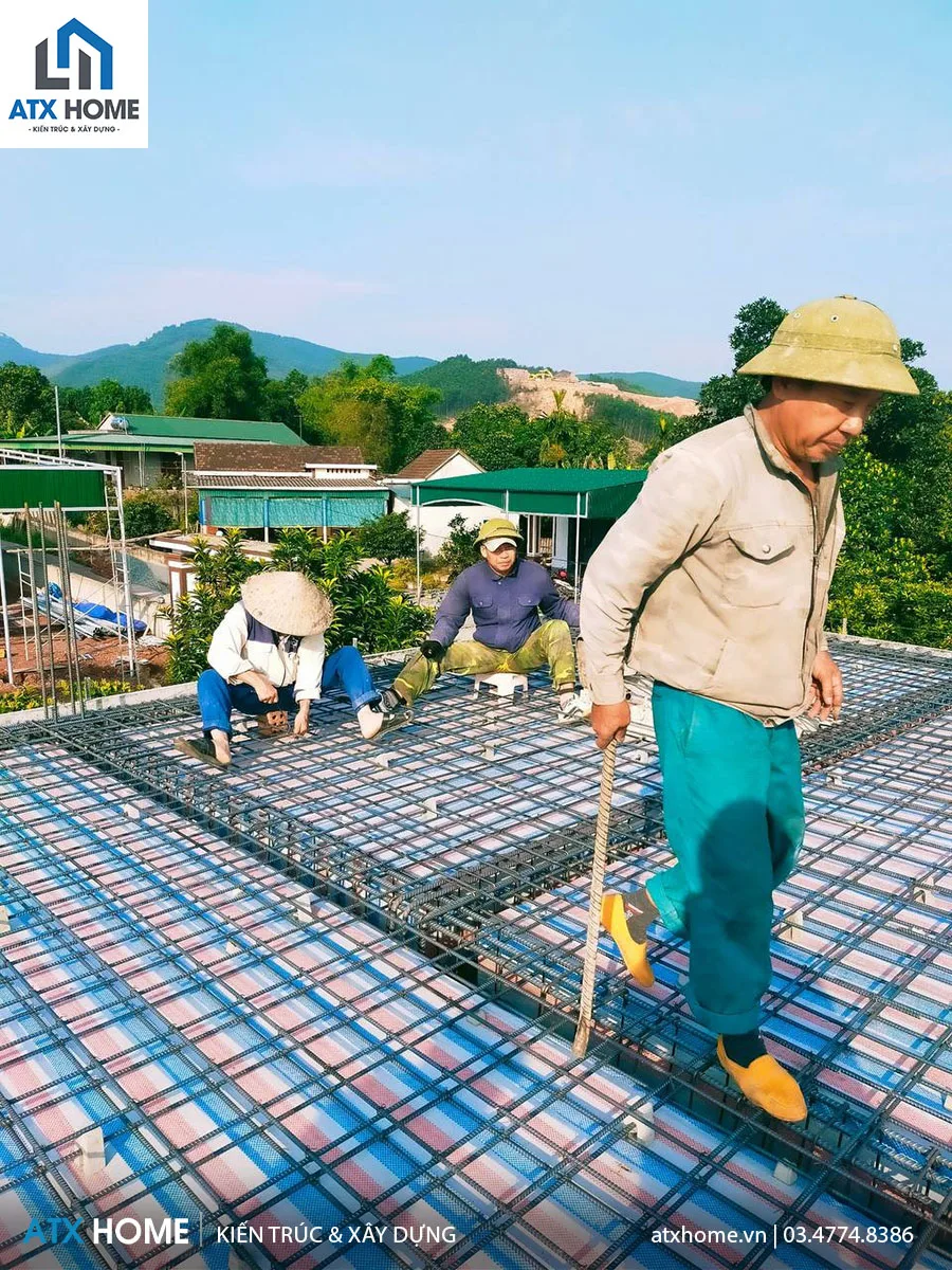 giám sát công tác ghép cốp pha, cốt thép dầm sàn