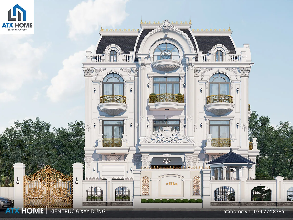 mẫu nhà mái mansard