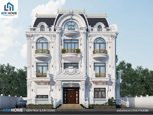 mẫu nhà mái mansard