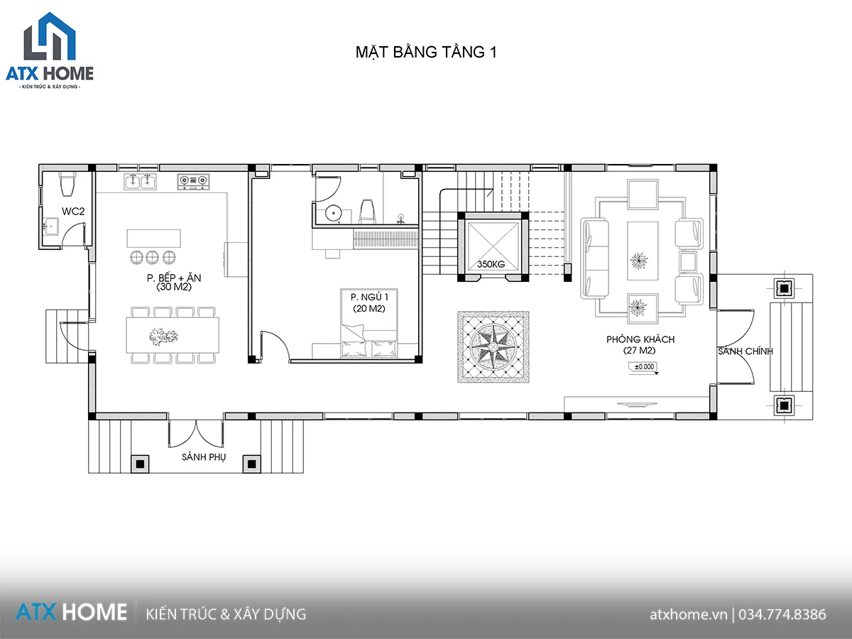 mẫu nhà mái mansard