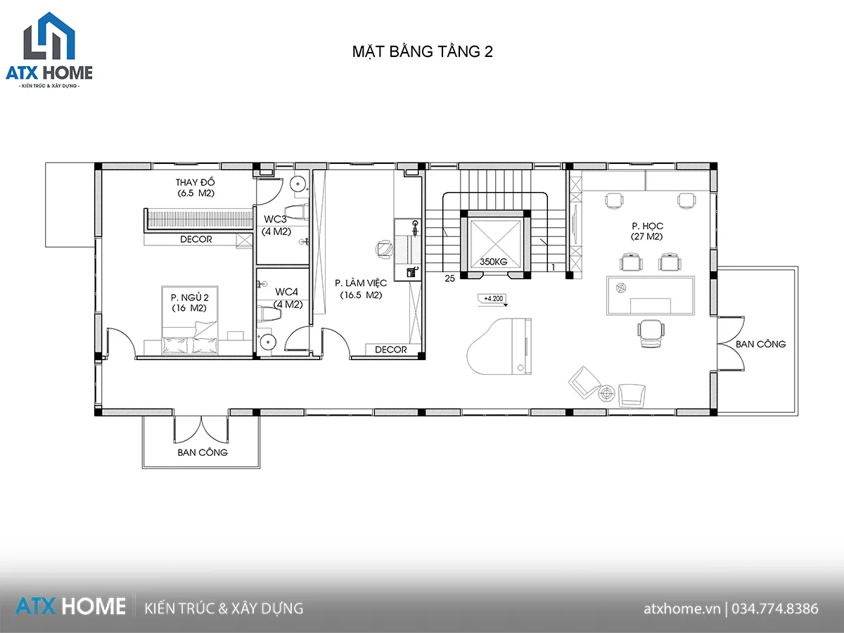 mẫu nhà mái mansard