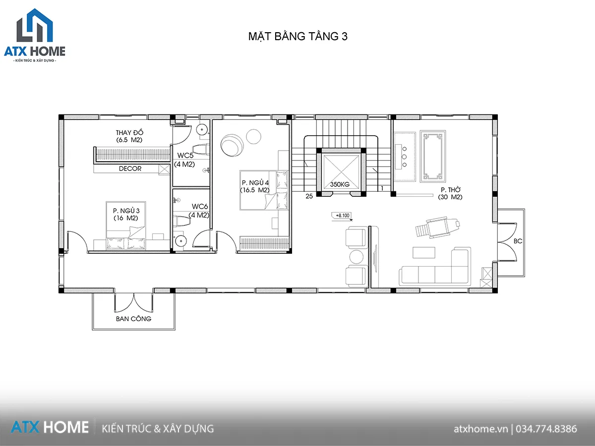 mẫu nhà mái mansard