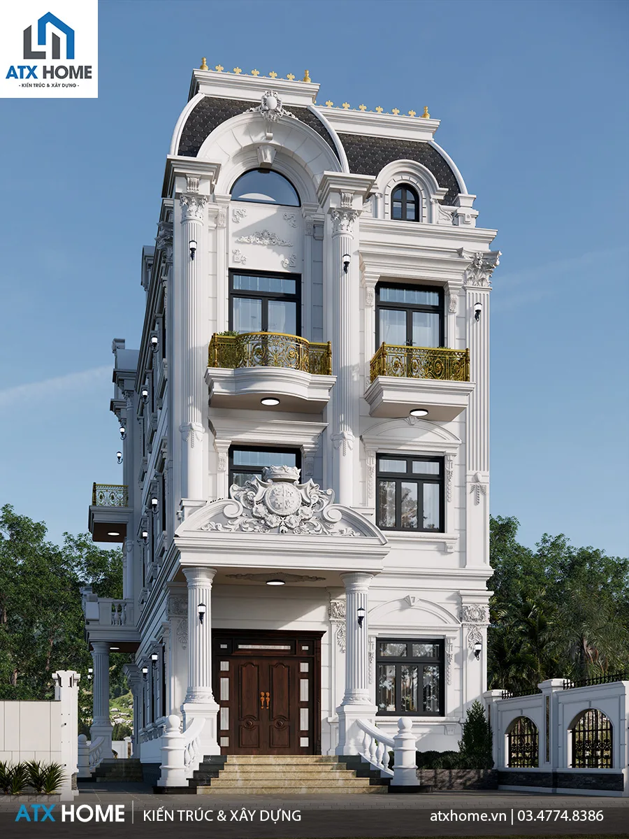 mẫu nhà mái mansard