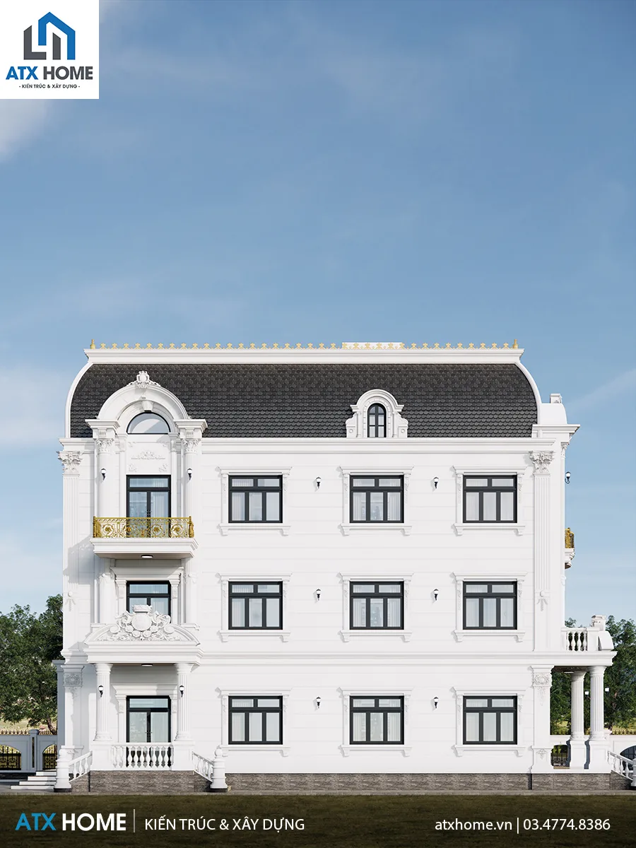 mẫu nhà mái mansard