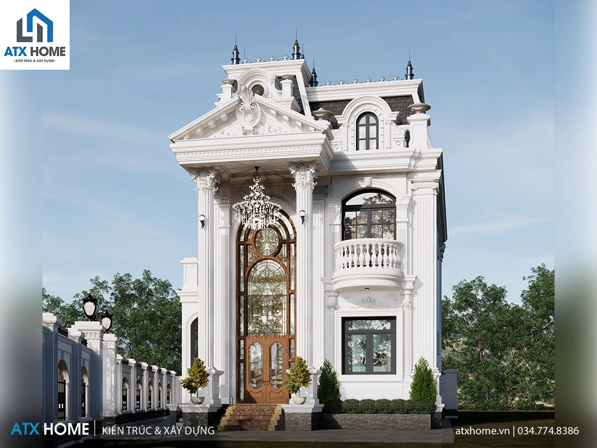 mẫu nhà mái mansard