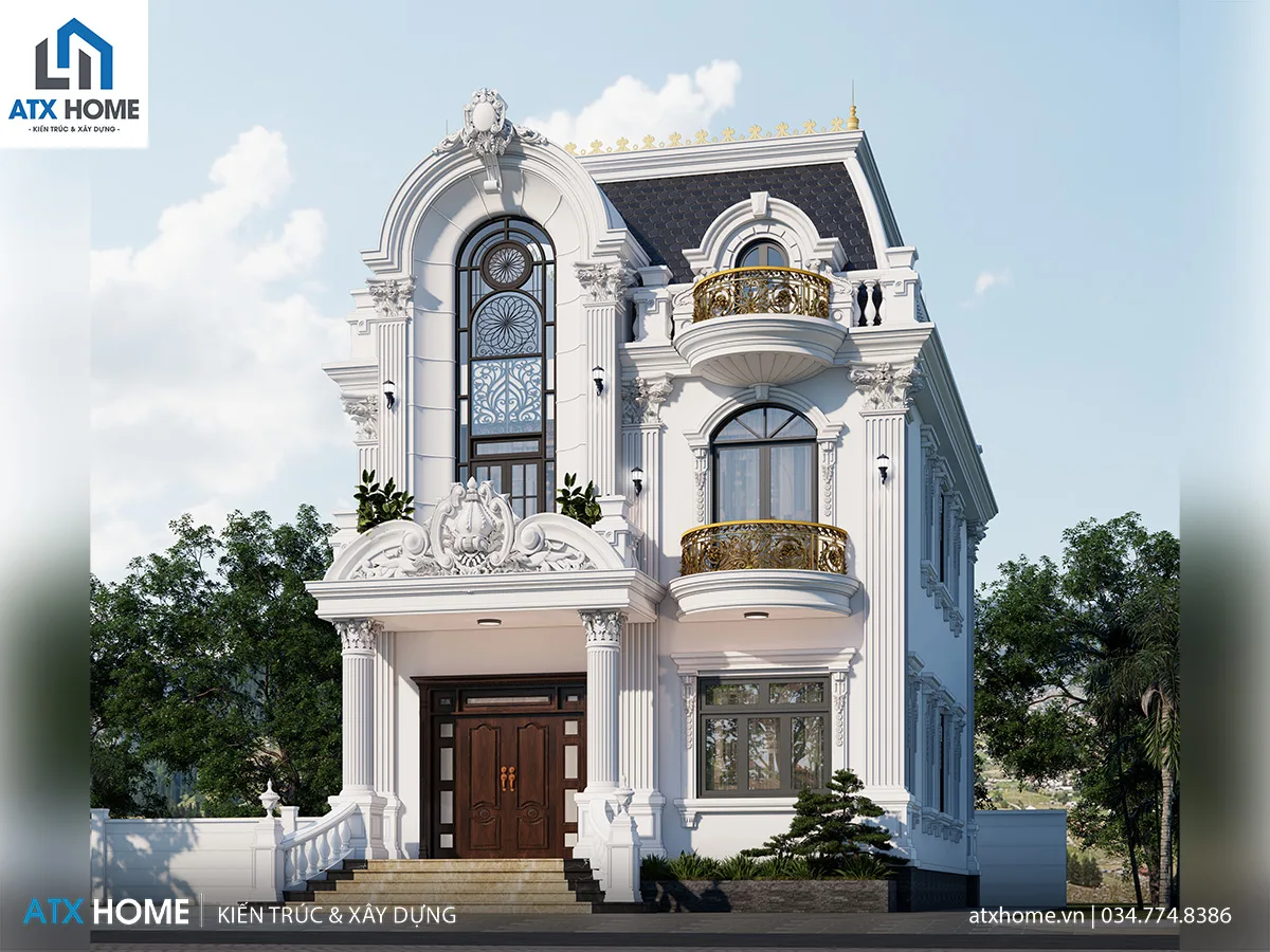 mẫu nhà mái mansard