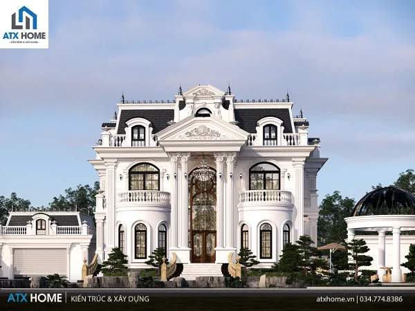 mẫu nhà mái mansard